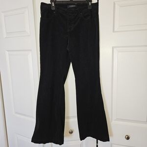 Liverpool Black Hannah Flare Corduroy Pants Size 10/31.